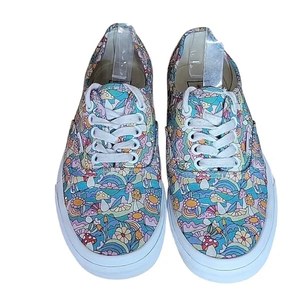 Vans Multicolor Mushroom Floral Sneakers Shoes - Picture 2 of 7
